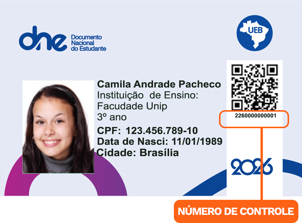 Onde está o número de controle do meu documento?